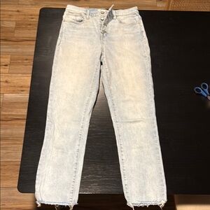 Madewell high-rise slim crop boyjean women’s size 26 light wash